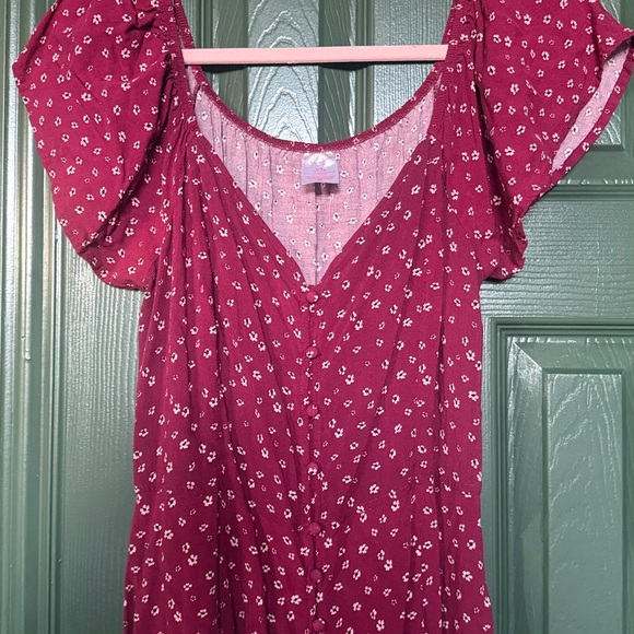 Floral front button maxi dress - Picture 5 of 7